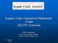 Supply Chain Operations Reference- model (SCOR) Overview PowerPoint PPT Presentation