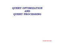 QUERY OPTIMIZATION