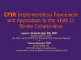 CFIR Implementation Framework and Application to the VISN 11 Stroke Collaborative PowerPoint PPT Presentation