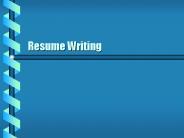 Resume Writing