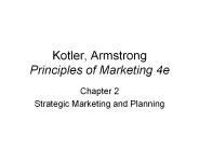 Kotler, Armstrong Principles of Marketing 4e