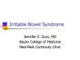 Irritable Bowel Syndrome PowerPoint PPT Presentation