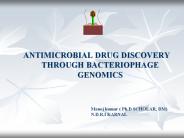 ANTIMICROBIAL DRUG DISCOVERY THROUGH BACTERIOPHAGE GENOMICS