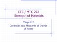 CTC / MTC 222 Strength of Materials PowerPoint PPT Presentation