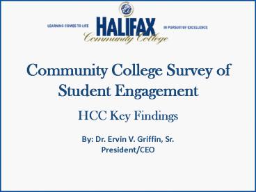 Community College Survey of Student Engagement