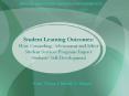 Student Learning Outcomes: How Counseling/Advisement and Select Student Services Programs Impact Students PowerPoint PPT Presentation