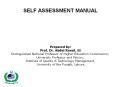 SELF ASSESSMENT MANUAL PowerPoint PPT Presentation