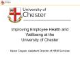 Improving Employee Health and PowerPoint PPT Presentation