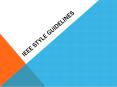 IEEE Style Guidelines PowerPoint PPT Presentation