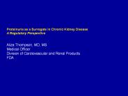 Proteinuria as a Surrogate in Chronic Kidney Disease