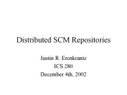 Distributed SCM Repositories