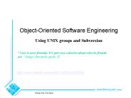 Using UNIX groups and Subversion