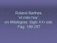 Roland Barthes,  PowerPoint PPT Presentation