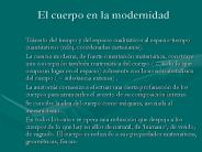 El cuerpo en la modernidad