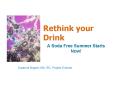 Rethink your Drink PowerPoint PPT Presentation