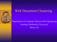 Web Document Clustering
