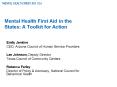 Mental Health First Aid in the States: A Toolkit for Action PowerPoint PPT Presentation