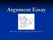 Argument Essay