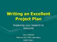 Writing an Excellent Project Plan PowerPoint PPT Presentation