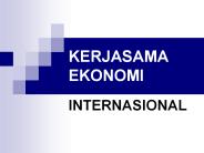 KERJASAMA EKONOMI