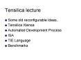 Tensilica lecture PowerPoint PPT Presentation