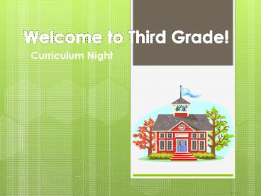 Welcome to Third Grade!