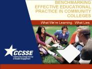 BENCHMARKING EFFECTIVE EDUCATIONAL PRACTICE IN COMMUNITY COLLEGES