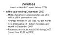 Wireless (based on latest FCC report, January 2009) PowerPoint PPT Presentation
