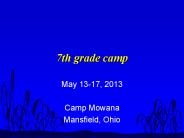 7th grade camp