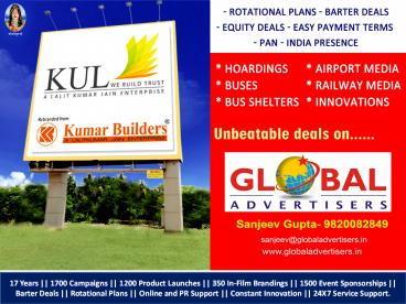 KUL BUILDERS Outdoor Advertising in Mumbai
