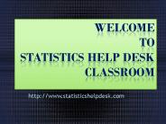 Statistics Assignment Help