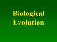 Biological Evolution PowerPoint PPT Presentation
