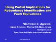 Using Partial Implications for Redundancy Identification and Fault Equivalence PowerPoint PPT Presentation