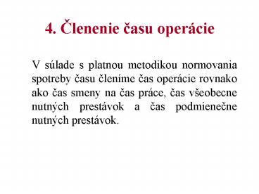 4. Clenenie casu oper