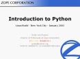 Introduction to Python LinuxWorld - New York City - January 2002 PowerPoint PPT Presentation