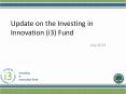 Update on the Investing in Innovation (i3) Fund PowerPoint PPT Presentation