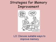 Strategies for Memory Improvement