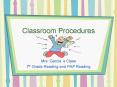 Classroom Procedures PowerPoint PPT Presentation