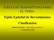 JUEGO DE DIAPOSITIVAS PARA EL TEMA: