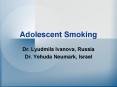 Adolescent Smoking PowerPoint PPT Presentation