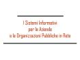 I Sistemi Informativi PowerPoint PPT Presentation