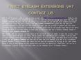 Eyelash Extensions DC PowerPoint PPT Presentation