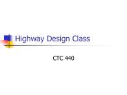 Highway Design Class