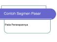 Contoh Segmen Pasar PowerPoint PPT Presentation