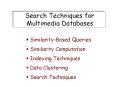 Search Techniques for Multimedia Databases PowerPoint PPT Presentation