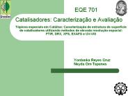 Catalisadores: Caracteriza