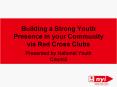 Building a Strong Youth Presence in your Community via Red Cross Clubs PowerPoint PPT Presentation