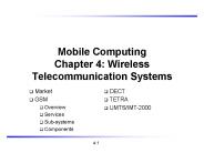 Mobile Computing Chapter 4: Wireless Telecommunication Systems