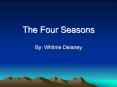 The Four Seasons PowerPoint PPT Presentation