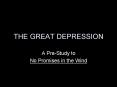 THE GREAT DEPRESSION PowerPoint PPT Presentation